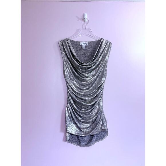 Joseph Ribkoff Gold Metallic Top Size 8 - Picture 2 of 13
